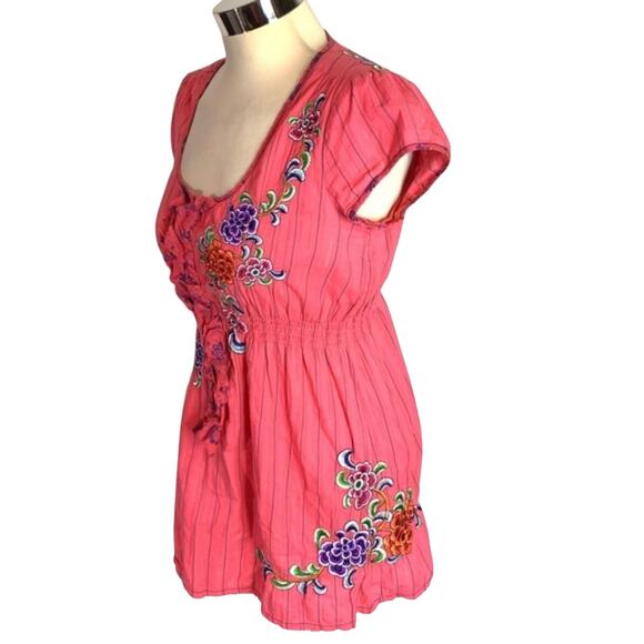 Johnny was 3j workshop embroidered tunic top - Picture 2 of 5